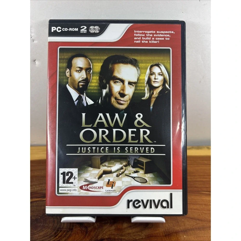 Law & Order: Justice Is Served (PC Version) Small Box PC New Sealed Mystery Game